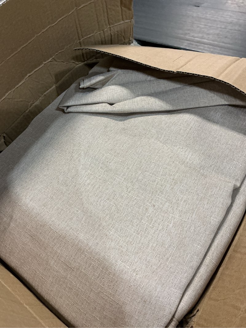 Condition photo showing Good Condition for fitable faux linen tablecloths for rectangle tables - 90 x 156 inch - 6 pack fabric textured washable table clothes floor lenghth table covers for wedding, party, banquet, birthday, nature color nature 90" x 156" (6 pack)