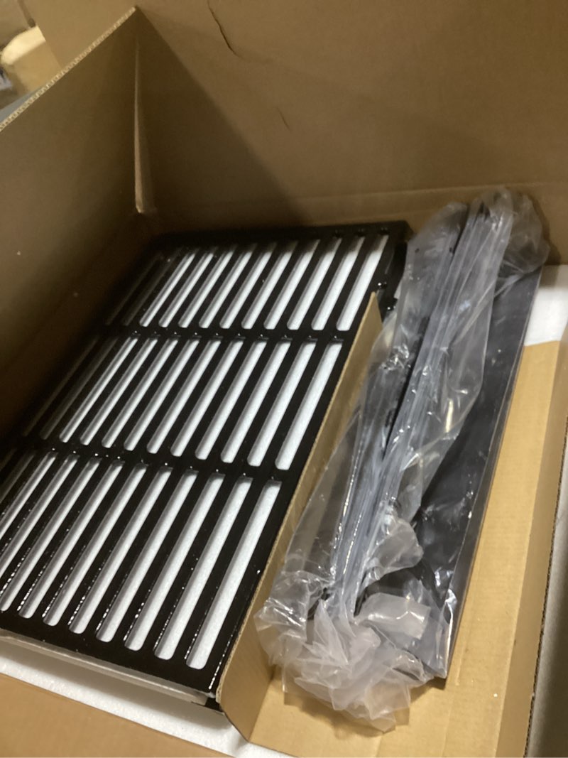 Condition photo showing Good Condition for for weber spirit 300 series e310 e320 e330 s310 s320 s330 sp310 sp330 & spirit ii e-310 s-310 grill parts, 7638 cast iron grill grates + 7636 flavorizer bars 15.3", porcelain enameled replacement kit 17.5" × 23.6" + spirit 300 7636 flavorizer bars