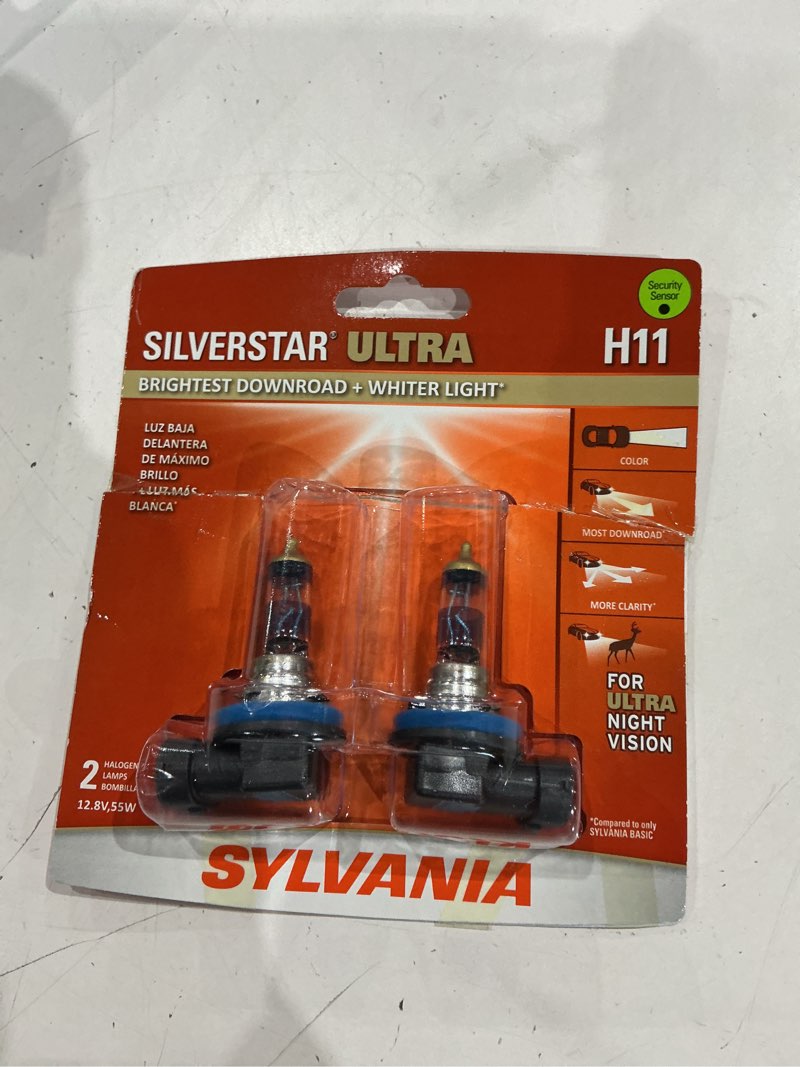 Condition photo showing Good Condition for sylvania h11 silverstar ultra halogen headlight bulb, 2 pack, compatible with multiple cars