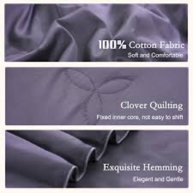 YOUR MOON Pure Mulberry Silk Comforter Twin Size for All Season,100% Natural Long Strand Silk Fill D