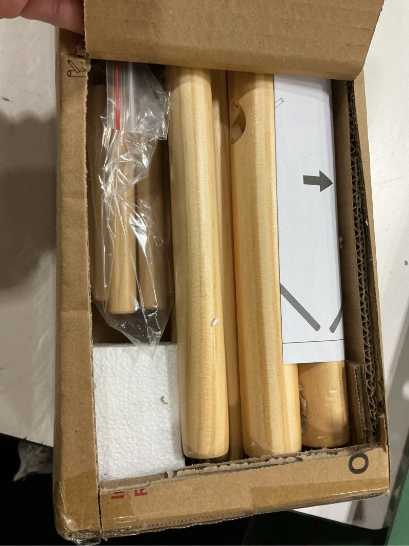 Condition photo showing Good Condition for Haddockway Wooden Coat Rack Stand with 8 Hooks New Zealand Pine 3 Adjustable Coat Standing Tree Easy Assembly for Coats, Hats, Scarves and Handbags for Entryway, Hallway, Bedroom, Office Natural 1 PC