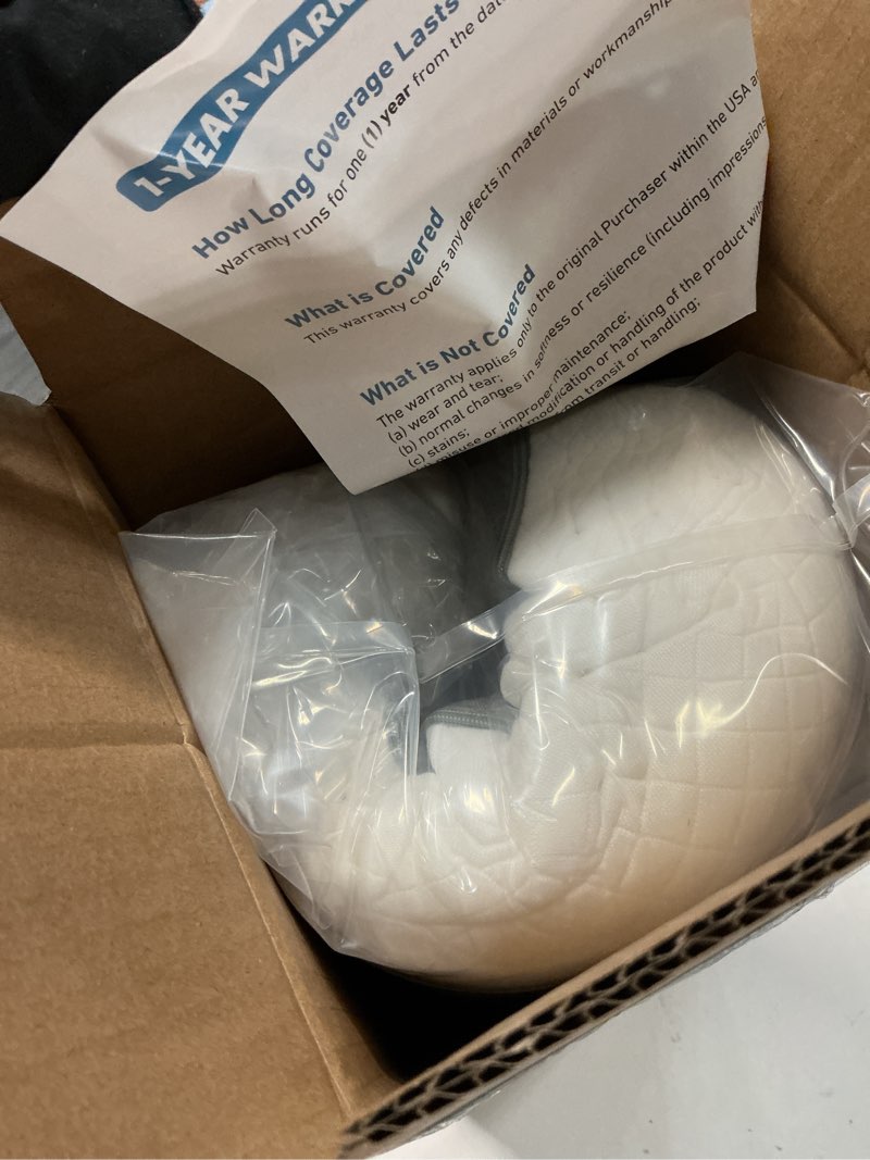 Condition photo showing New/Like New for kolbs bed wedge pillow for sleep apnea, acid reflux, and back pain relief, with chic jacquard cover - headboard gerd pillow wedges for sleeping (standard width 7.5" height)