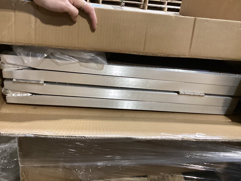 Condition photo showing Good Condition for vnn portable wheelchair ramp 5ft, seamless non-slip aluminum ramps for wheelchairs for home, handicap wheelchair ramps for home steps, aluminum loading dock plates, black aluminum 5ft (usable height 5-15 inch)