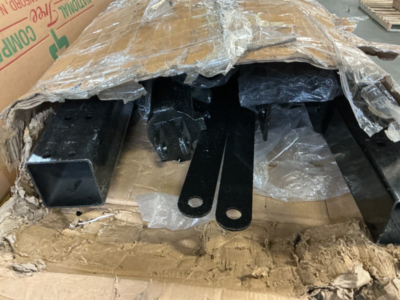 Condition photo showing As Is for 2-Ton Folding Engine Hoist Cherry Picker 4400 Lb Capacity Hydraulic Shop Crane with Telescoping Boom 6 Caster Wheels for Automotive Repair Garage Use Includes Hitch and Storage Stand Black