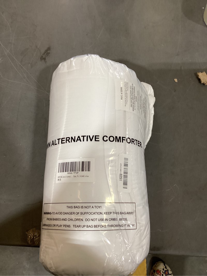 Condition photo showing New/Like New for downcool comforters full size, white duvet insert, lightweight quilt | all season duvet, down alternative hotel comforter with corner tabs, full 82x86 inches all season comforter white full