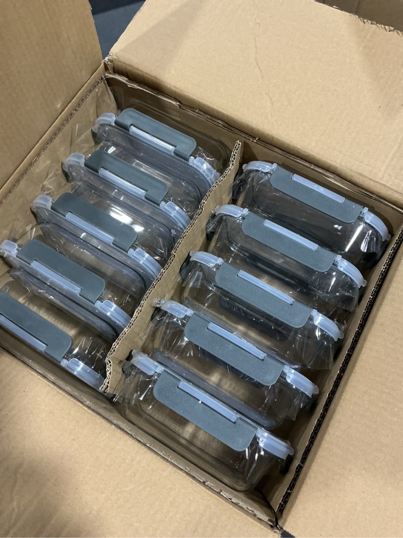 Condition photo showing Good Condition for M MCIRCO 10-Pack,22 Oz Glass Meal Prep Containers,Glass Food Storage Containers with lids,Lunch Containers,Microwave, Oven, Freezer and Dishwasher (Gray)