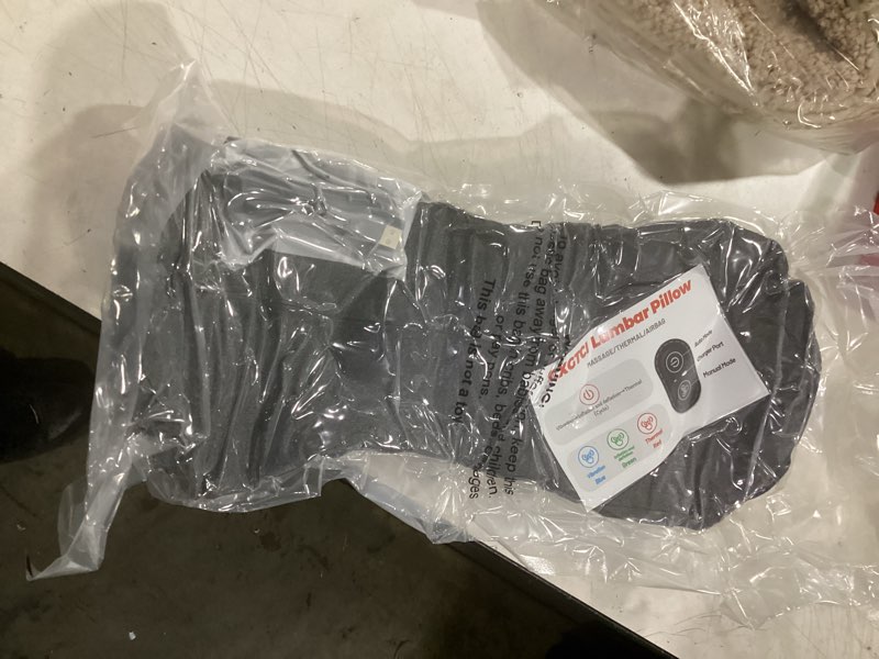 Condition photo showing Good Condition for 3 in 1 lumbar pillow?smooth triple fusion electric back massager with vibration & heat for bed,chair