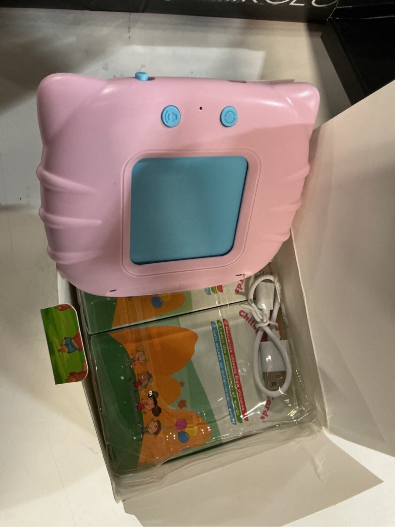Condition photo showing Good Condition for Lapare Audible Learning Toy with Music for Toddler Age 1 2 3 4 5, 520 Sight Words Talking Flash Cards Toy for Girls to Learn Alphabet Number Color Shapes and More 520 Sight Words English + 4 songs Pink