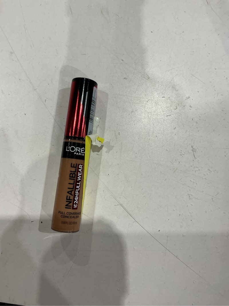 Condition photo showing Good Condition for l'oreal paris infallible full wear, full coverage, waterproof concealer - 400 caramel - 0.33 fl oz: for face, suitable for all skin types