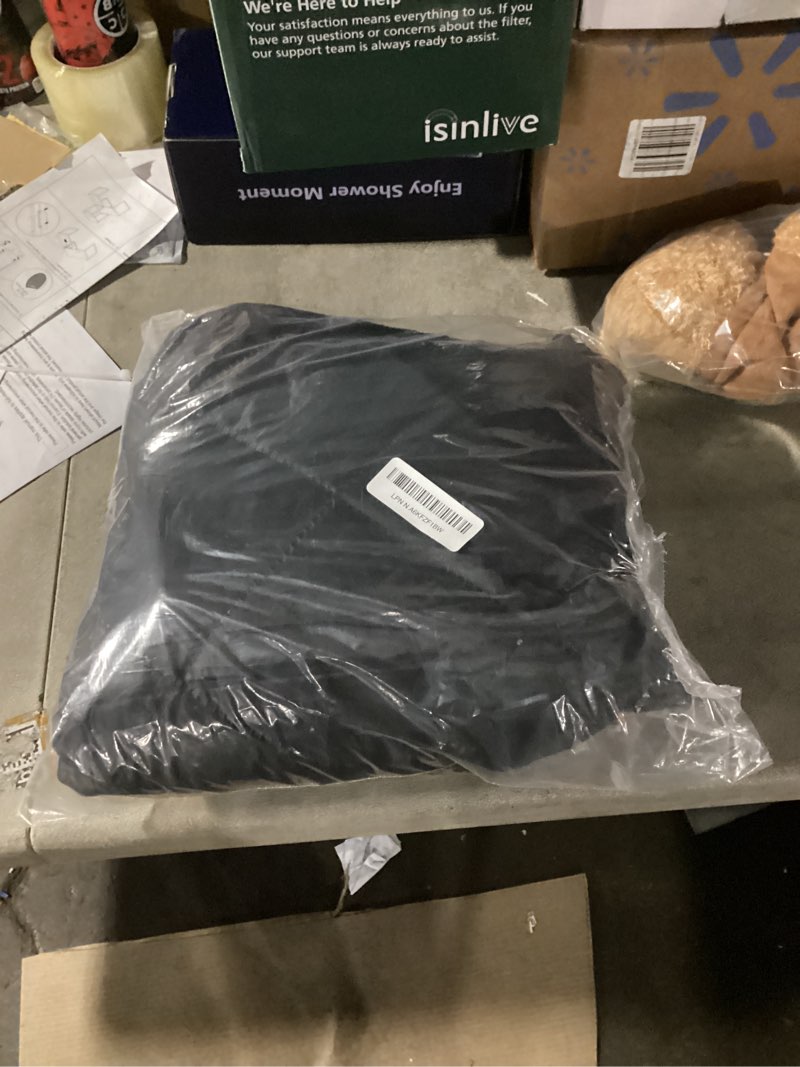 Condition photo showing Good Condition for Magnetic Thermal Insulated Door Curtain for 36"x 80" Doors, Heavy-Duty Oxford Fabric Door Cover for Heat Insulation, Magnetic Closure Blanket for Doorway to Keep Warm in Winter Cool in Summer Fit for Door 36" x 80" Black
