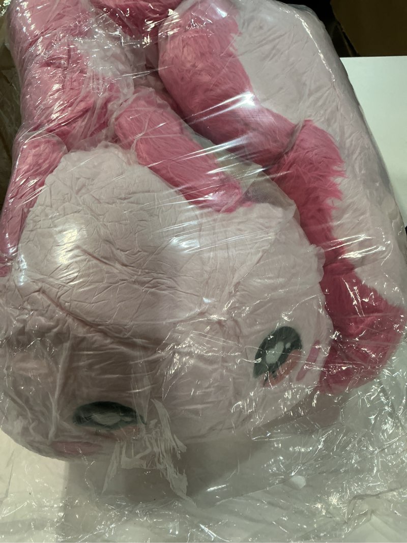 Condition photo showing Good Condition for ikasa giant axolotl stuffed animal plush toy,large big jumbo soft toys,31.5" huge size cute plushy fluffy fat plushie,gifts for kids girls pink axolotl giant