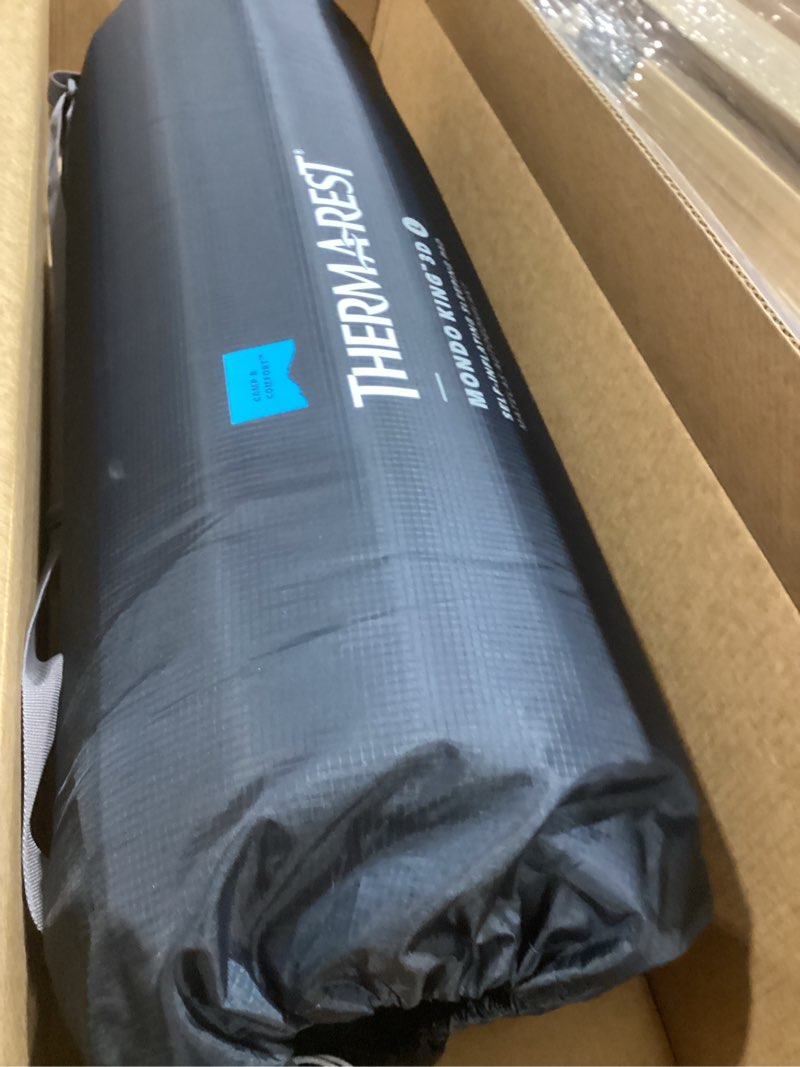 Condition photo showing Good Condition for therm-a-rest mondoking 3d self-inflating camping sleeping pad large - 77 x 25 inches with updated storage bag