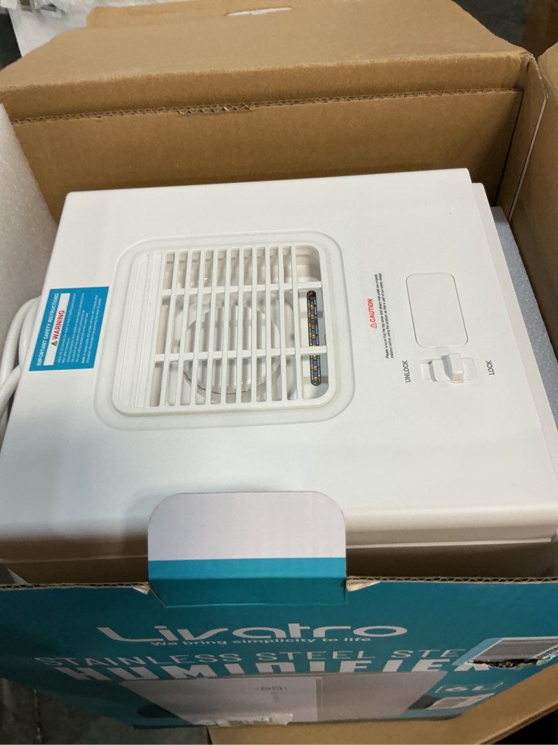 Condition photo showing Good Condition for 6L Stainless Steel Warm Mist Humidifier with Easy Clean and Warm Steam Function, Healthy Air Mist Humidifiers for Bedroom Living Room, with Sleep Mode and Auto-off Setting