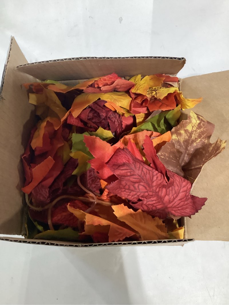 DearHouse 2 Pack Fall Garland Maple Leaf, 5.9Ft/Piece 7 Colors Hanging Vine Garland Artificial Autumn Foliage Garland Thanksgiving Decor for Home Wedding Fireplace Party Christmas Brown