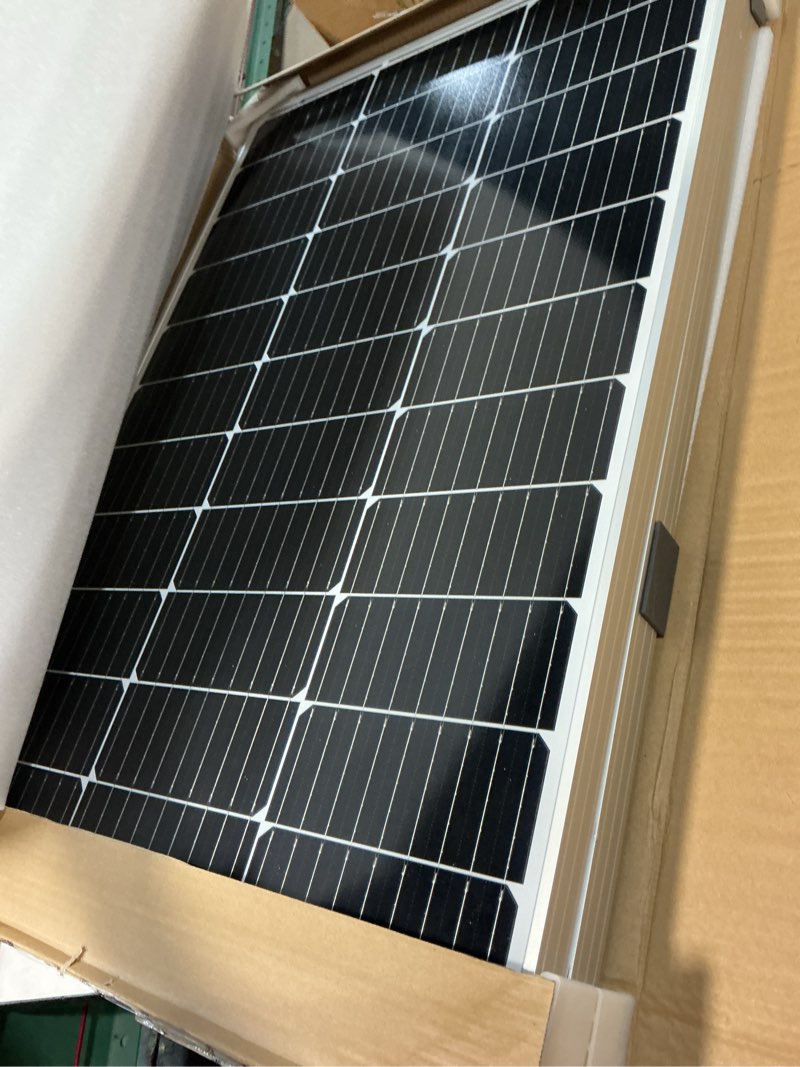 Condition photo showing Good Condition for eco-worthy 400w solar panels 4pcs 100 watt 18v monocrystalline solar panel module for off grid pv power for home, camping, boat, shed farm, rv,12v battery,2-pack 2 * 100w 4pcs(2-pack)