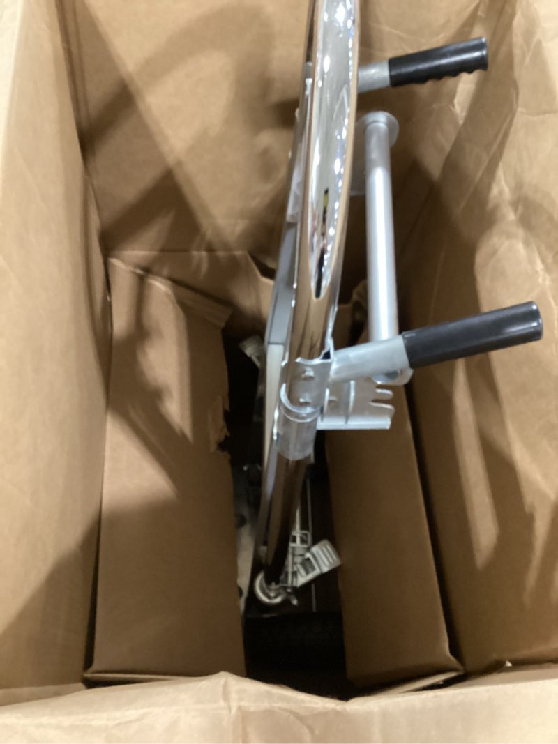 Condition photo showing As Is for vevor 2 in 1 hand truck, 1000 lbs load capacity for 4-wheel mode, convertible hand truck dolly with non-slip handle & wheels, portable trolley dolly for moving home, office, warehouse, supermarket 19.7" x 39.9" x 47.4"