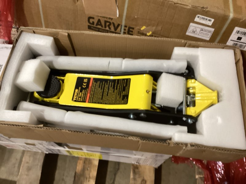 Condition photo showing Good Condition for vevor low profile floor jack, 3 ton (6614 lbs) capacity, aluminum racing floor jack with dual pistons quick lift pump, hydraulic trolley car lift for sports car, suv, pickup, lifting range 3.3"-20.3" steel