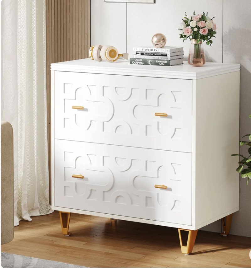 2-Drawer File Cabinet, Modern Storage Filing Cabinet Printer Stand
