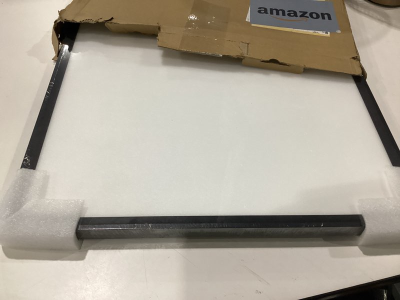 Condition photo showing New/Like New for 20 inch square led flush mount ceiling light, 50w, 5000lm 3000k/4000k/6000k cct selectable, large square led flat panel ceiling light fixture for bedroom,kitchen,living room (black 1pk) black square-20inch-1pk