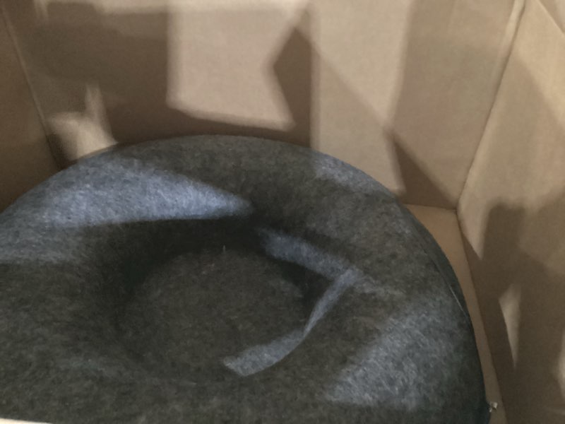 Condition photo showing As Is for Pawise Peekaboo Cat Cave Donut Tunnel Bed, Cat Tunnel Bed,Convertible Felt Cats Cave for Indoor Catty, Comes with Random Catty Teaser Wand & Cat Collar(Large)