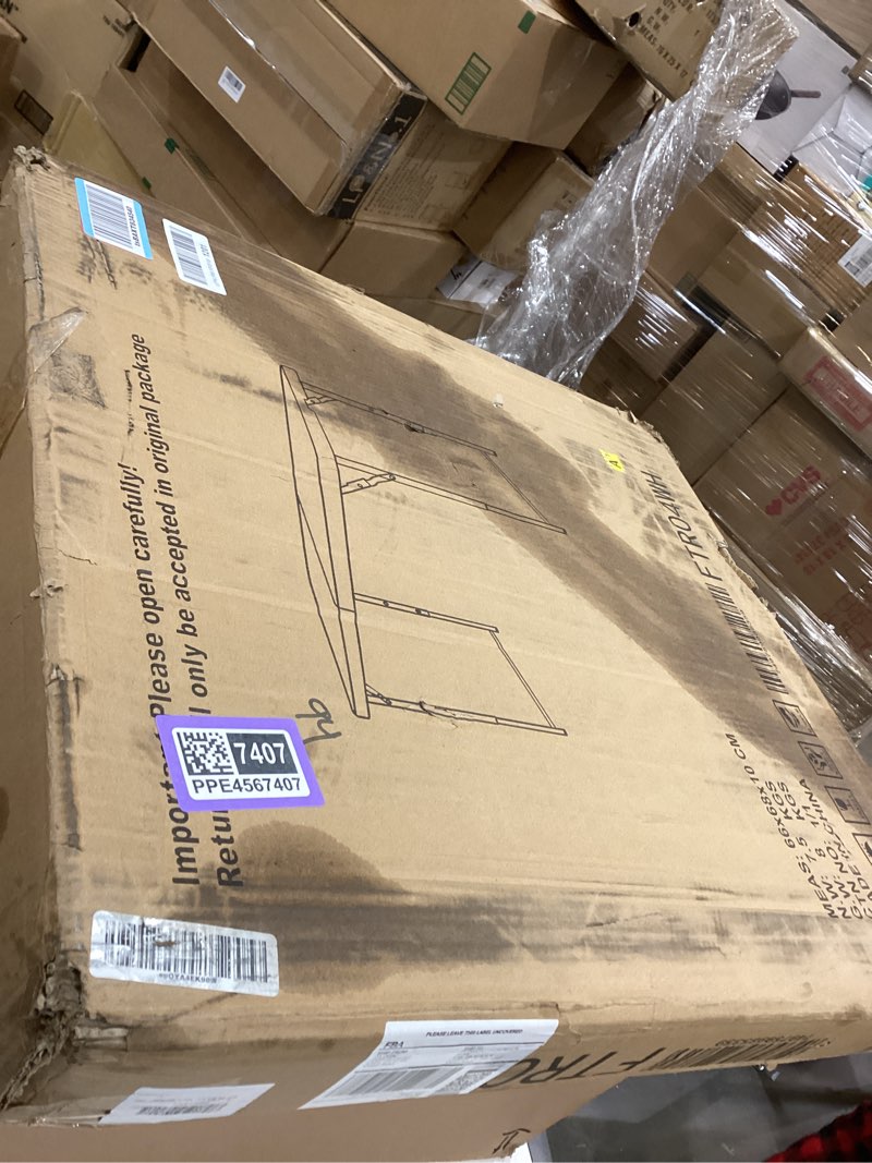 Condition photo showing Good Condition for SKOK 330lbs Folding Picnic Table 4/6/8 Foot Adjustable Height, 4/6/8FT Plastic Table Portable w/Handle, Utility Commercial Craft Sewing Card Table w/Heavy Duty Frame for Party Events 4FT-White