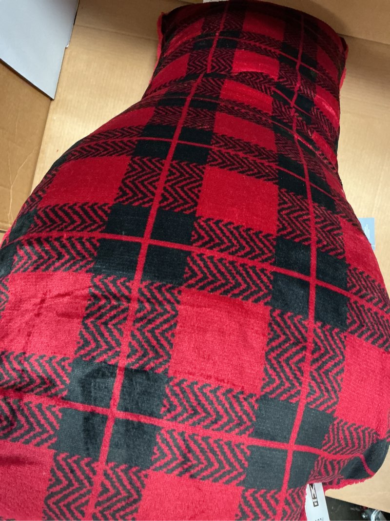 Condition photo showing New/Like New for member's mark plush body pillow, 52" x 20"