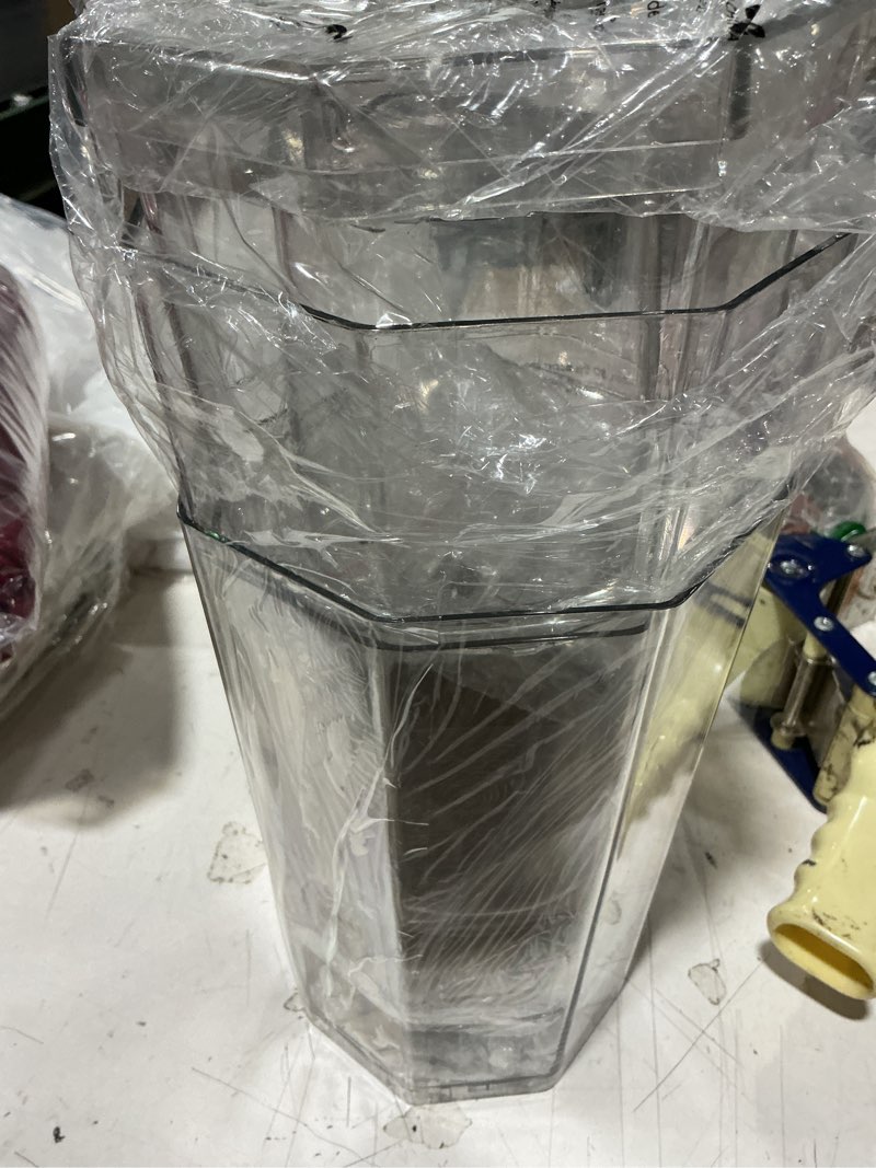 Condition photo showing As Is for lifewit 1 gallon drink dispenser for parties 2 pcs, 4l plastic beverage container with stand for juice/tea/soda & lemonade, clear water pitcher with spigot for mimosa bar hosting 39 x 16 cm/15x6" 2 small-1 gal