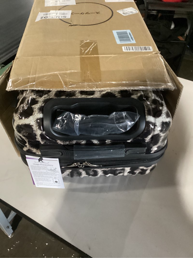 Condition photo showing Good Condition for Carry On Suitcase, 20 Inch Carry On Luggage with Wheels, Hardside Large Suitcases with Wheels, TSA Lock Cheetah S(Carry-on-20")