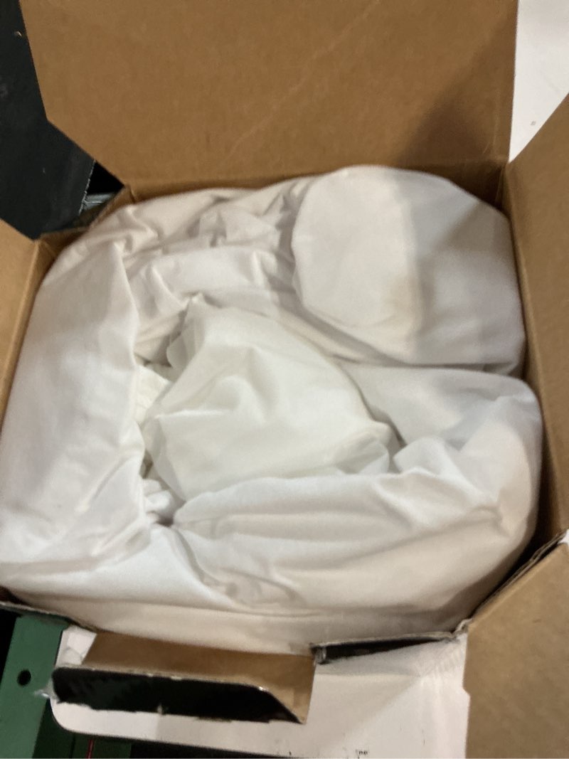 Condition photo showing As Is for allerease ultimate allergy protection and comfort zippered mattress protector, king