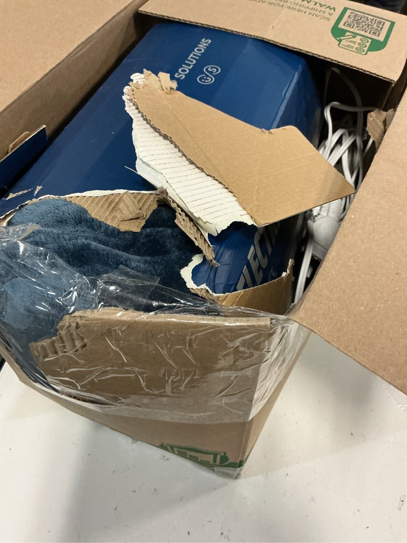 Condition photo showing As Is for Bedsure Electric Blanket Queen Size - Dual Control Heated Blanket Queen with 10 Heat Settings, Thick Heating Blanket with 10 Time Settings, Fast Heating Quilted Blanket (84x90 inches, Bering Sea) 24 - Bering Sea Queen