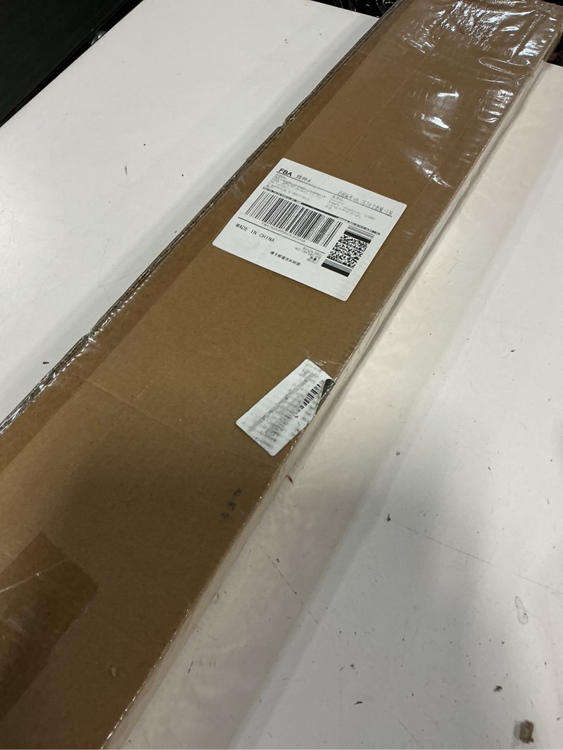 Condition photo showing New/Like New for cordless vinyl mini l blinds 26" w x 72" h, 1" slat white horizontal windows l blind for door, shades, camper, light filtering, interiors, arrive 1/2 inch narrower indoor 26"w x 72"h