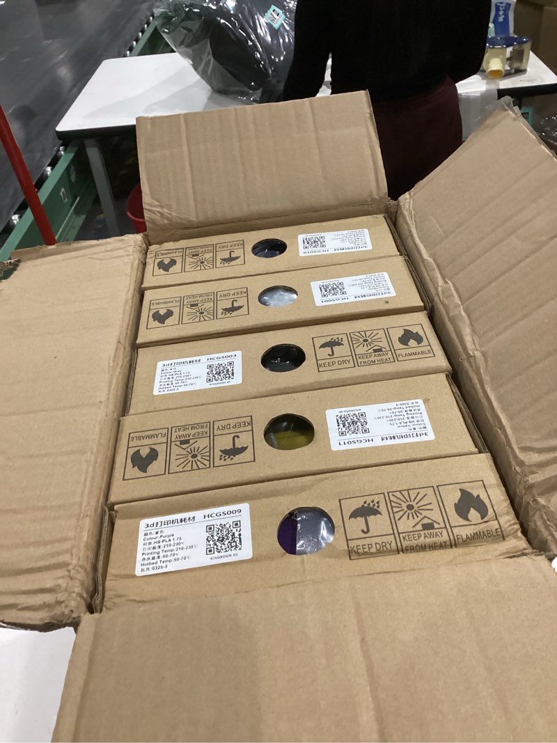 Condition photo showing New/Like New for Kingroon High Speed PETG Bundle 3D Printer Filament 1.75mm, 3D Printer Rapid Filament for 30-600mm/s Hyper Printing Filament, Dimensional Accuracy +/- 0.03 mm, 10 kg Plastic Spool (22lbs?Mixed Colors?
