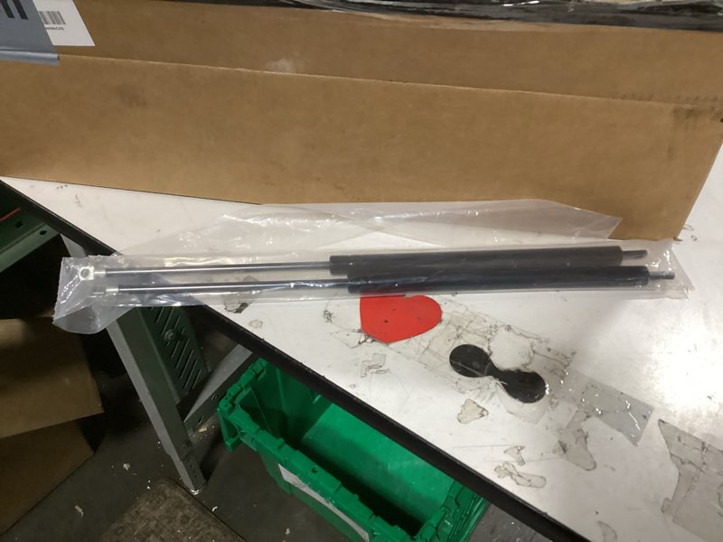 Condition photo showing New/Like New for motoforti 20inch/500mm 111ib/500n/50kg lift supports struts gas springs for car tailgate camper lid boat hatch window lid under bed lifting tool box lid black 2pcs 113lb/500n black