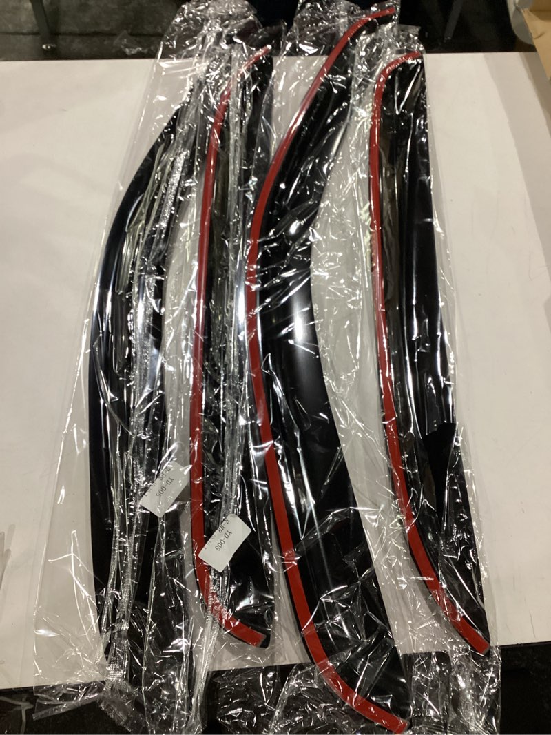 Condition photo showing New/Like New for window visors rain guards for 2007-2013 chevy silverado/gmc sierra 1500/avalanche crew cab, window vent wind deflectors visors shades for 2007-2014 silverado/sierra 2500hd-3500hd/suburban/yukon xl 2007-2013 silverado/sierra crew cab