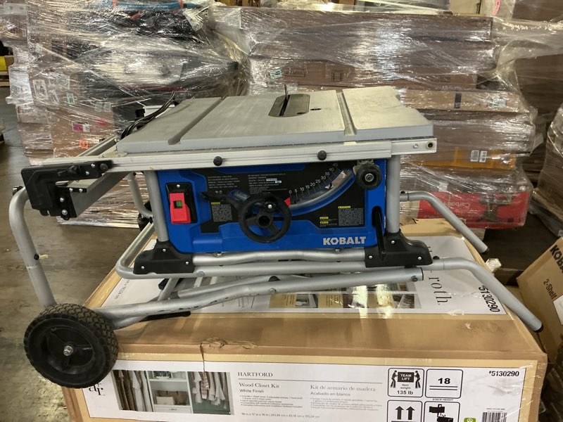 Condition photo showing As Is for Kobalt 10-in 15-Amp Portable Jobsite Table