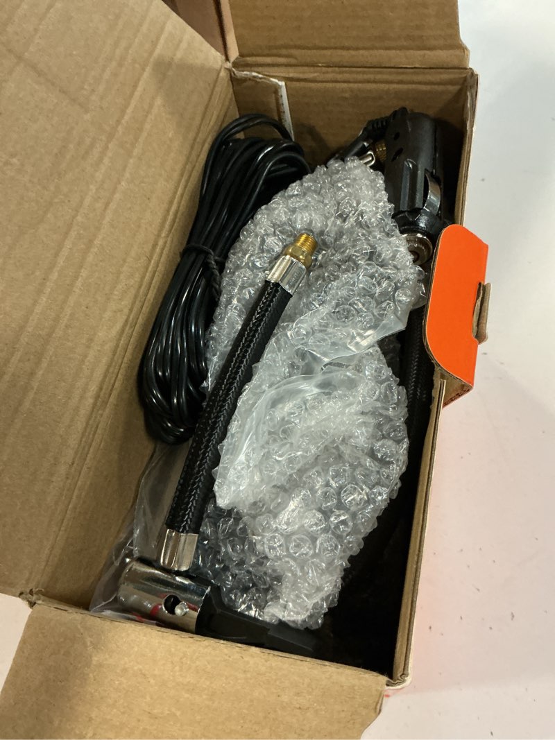 Condition photo showing Good Condition for astroai airun h tire inflator portable air compressor,9.8ft cord-12vdc-powered auto shut-off,fast inflation electric air pump for car tires-car accessories with digital pressure gauge,led light,yellow large yellow