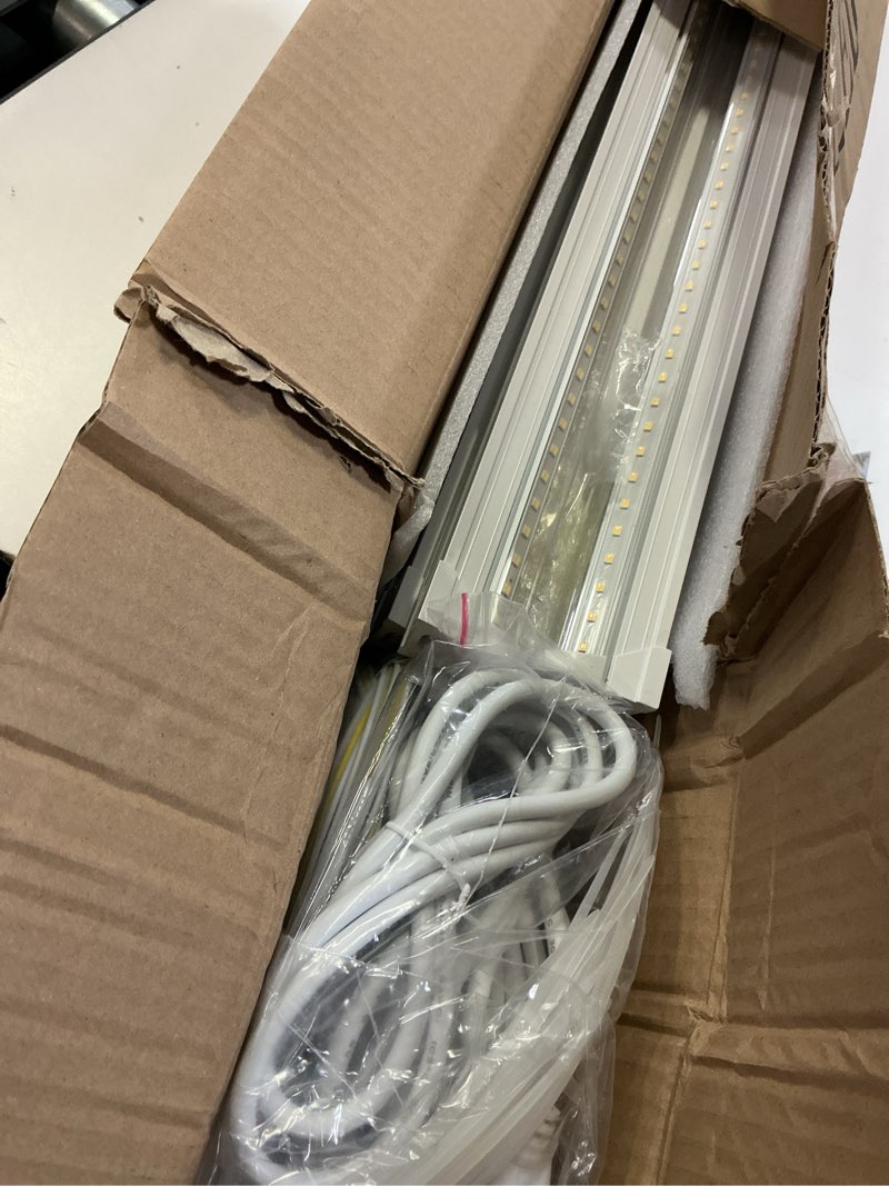 Condition photo showing Good Condition for 4ft grow lights for indoor plants,t8 5000k full spectrum plant light,270w(6 x 45w), led grow light strips with timer, aluminum reflector, linkable,plant growing lamp fixture for greenhouse indoor 6pcs 4ft-6pack