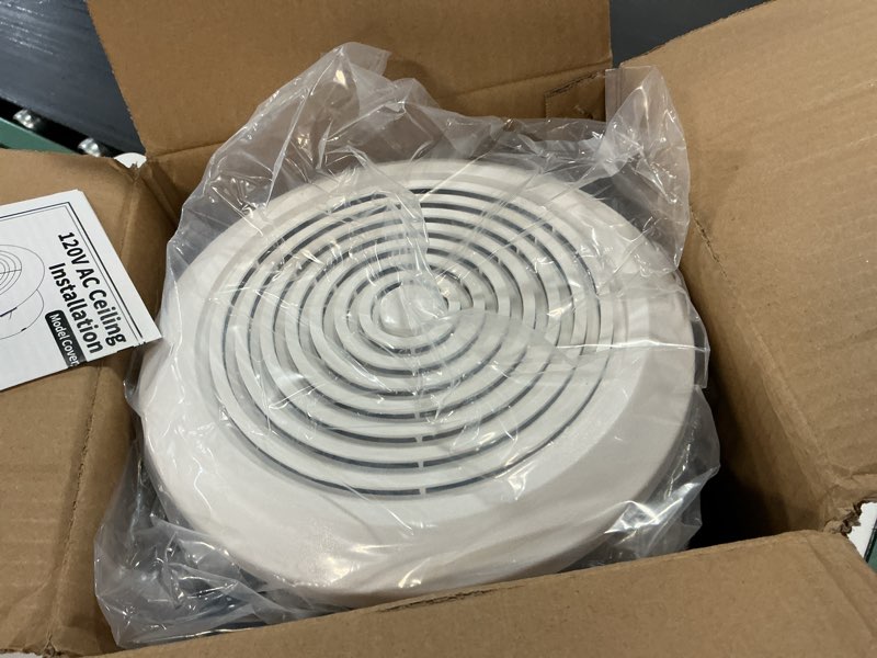 Condition photo showing As Is for V2262-50 7 Inch Bathroom Exhaust Fan, 50 CFM Quiet Bathroom Vent Fan, 1.0 Sones Low Noise Fans for Ceiling, Kitchen Exhaust Fan, Garage Ceiling Fan for Mobile Home, Laundry