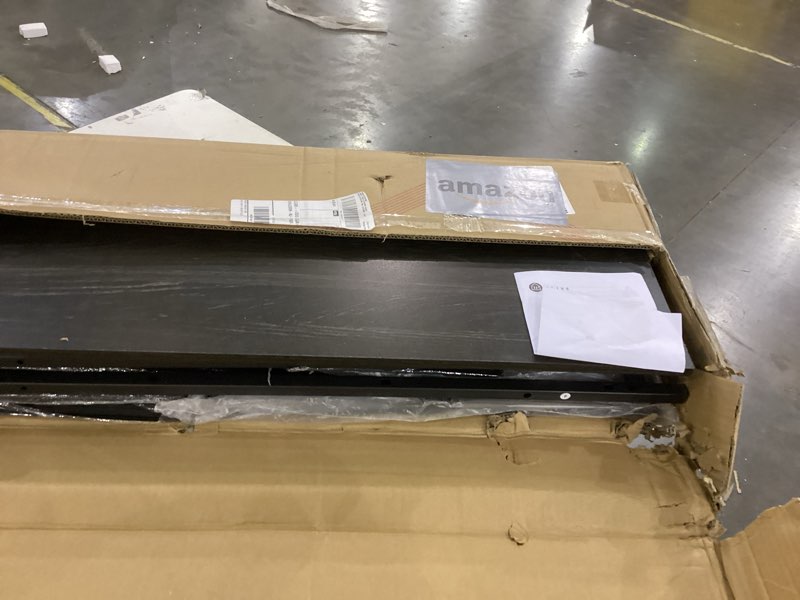 Condition photo showing New/Like New for WLIVE Dresser for Bedroom with 8 Drawers, Wide Fabric Dresser for Storage and Organization, Bedroom Dressers, Chest of Drawers for Living Room, Closet, Hallway, Charcoal Black Wood Grain Print Charcoal Black Wood Grain Print 8 Drawers