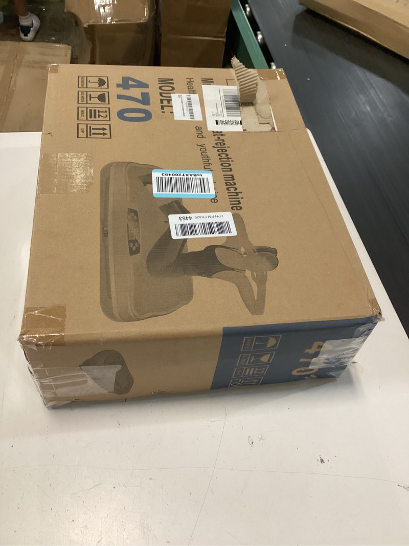Condition photo showing New/Like New for also go vibration plate exercise machine, 200 speeds & 10 models, 500lb capacity, led display, bluetooth audio, large shake plate with loop bands for full body fitness, lymphatic drainage, pain relief large-black