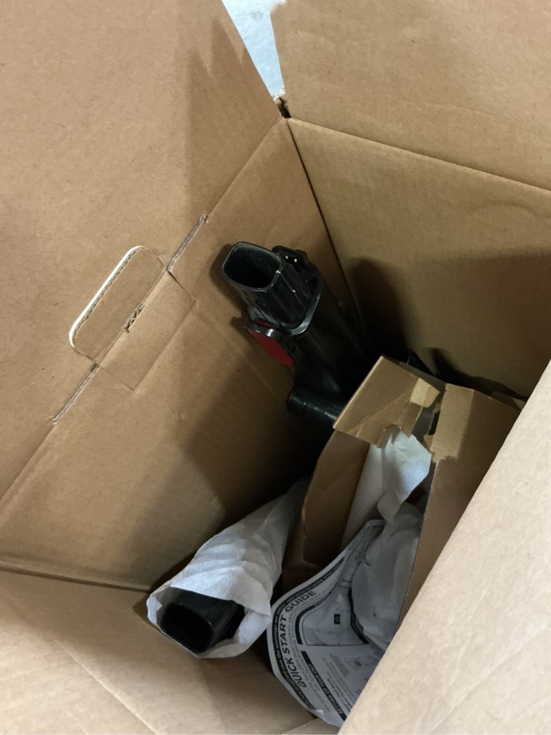 Condition photo showing As Is for shark cordless vertex pro lightweight cordless stick vacuum with duoclean powerfins, hepa fitler, anti-allergen complete seal, led headlights, for carpets & hardfloors, red, iz662h vertex flexpro w/ powerdisplay(60 min)