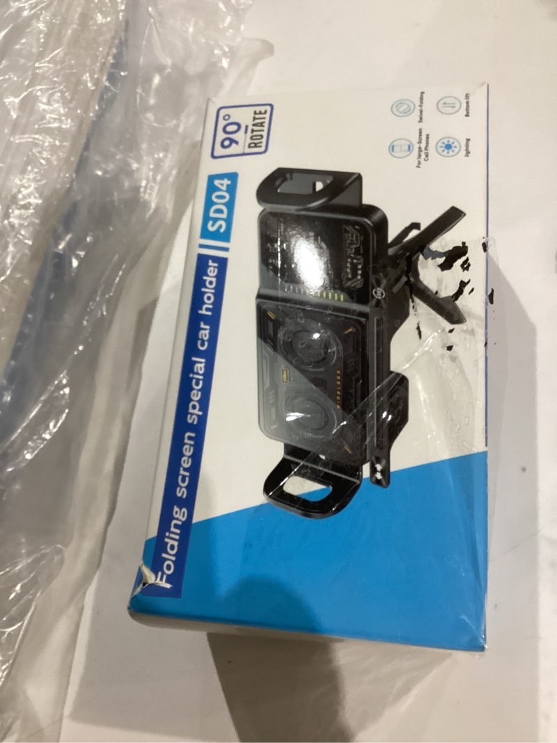 Condition photo showing As Is for UWDFH Wireless Car Charger, 2026 Upgrade 15W Fast Charging with LED Light Auto Clamping Phone Holder