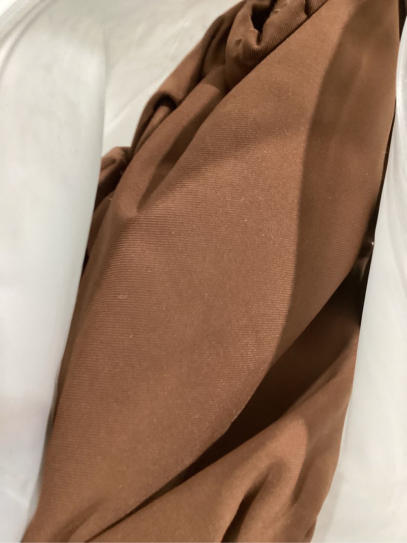 Condition photo showing New/Like New for aqua eve women high waisted bikini set racerback swimsuit two piece bathing suit high neck swimwear medium brown