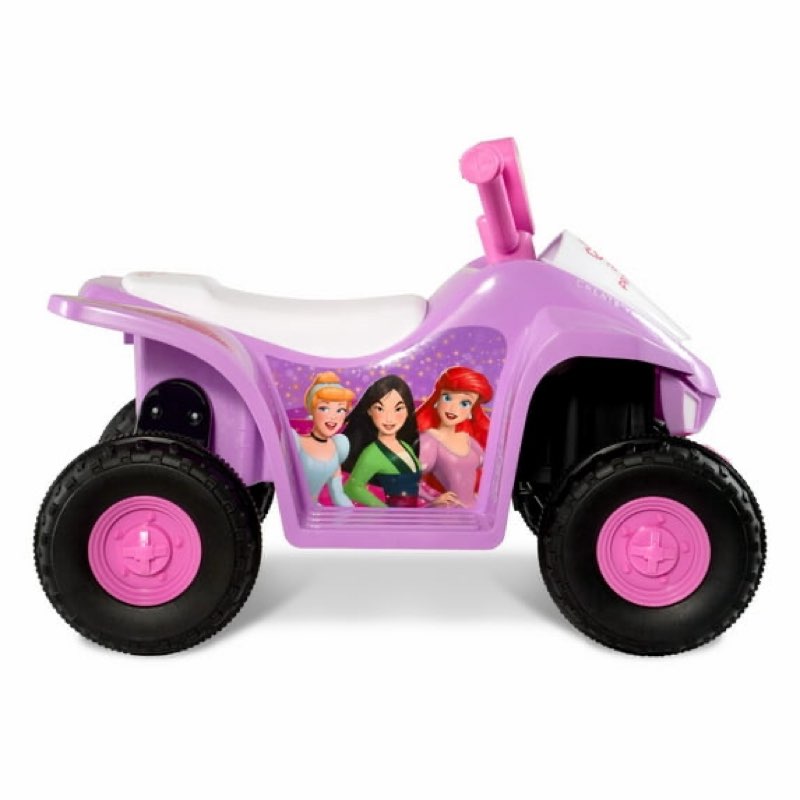 disney princess 6v disney princess atv, battery powered ride on, by hyper