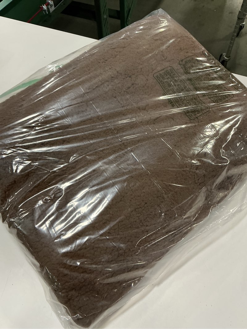 Condition photo showing Good Condition for HOMBYS Extra Large Recliner Leg Pillow, Sherpa Memory Foam Foot Rest for Sleeping Rest, Wave Shape Recliner Cushion, Multipurpose Footrest Extender, Back & Lumbar Pillow for Recliner Bed Sofa,(Coffee) Coffee Color