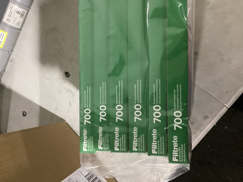 Condition photo showing Good Condition for filtrete 12 x 24 x 1 merv 8 700 mpr dust, pollen, and pet dander reduction electrostatic air filter 6 -pack