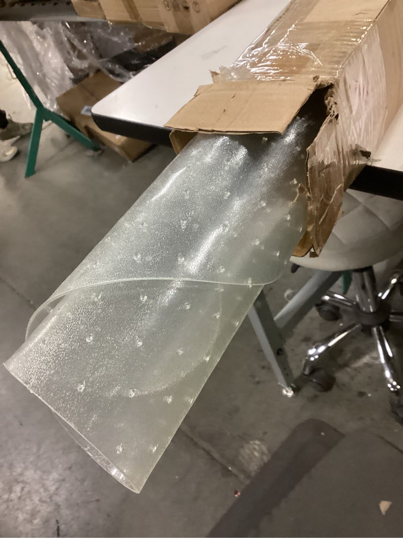 Condition photo showing Good Condition for WASJOYE Office Chair Mat for Carpet, 36" Round Clear Home Carpet Chair Mat Protector Cover with Non-Slip Studded for Computer Desk Rolling Chair