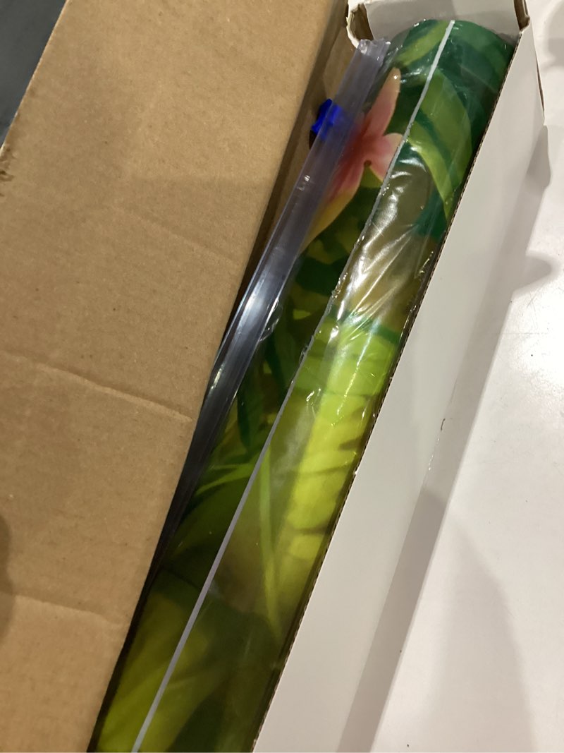 Condition photo showing Good Condition for oudain 54 inch x 100 ft rainforest jungle trees vbs 2026 photo wall backdrop tablecloth roll with cutter box, plastic tablecloth for rainforest greenery background tropical jungle party decor