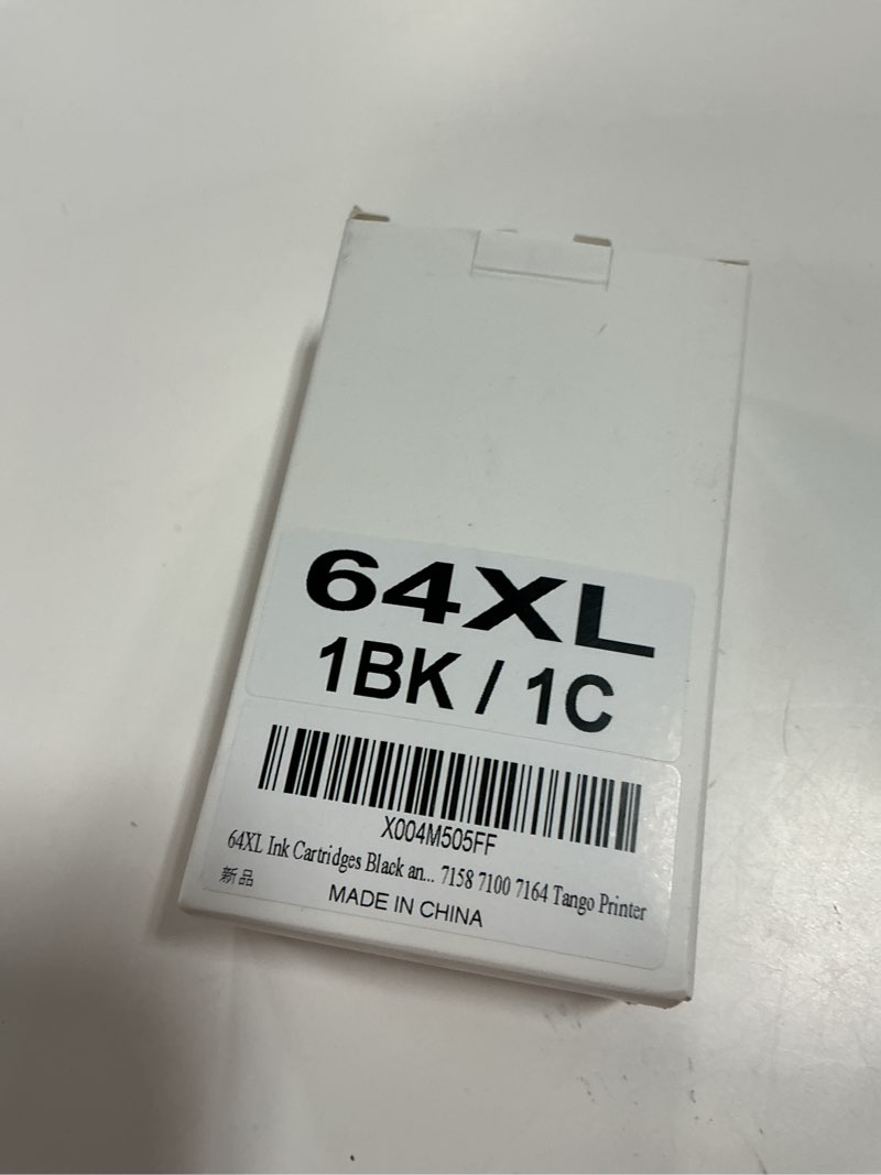 Condition photo showing New/Like New for 64XL Ink Cartridges Black and Color Compatible for HP 64XL Ink Cartridge Combo Pack Compatible for HP 64 Ink Fit for Envy Photo 7855 7858 7155 7120 7800 6252 6255 7158 7100 7164 Tango Printer