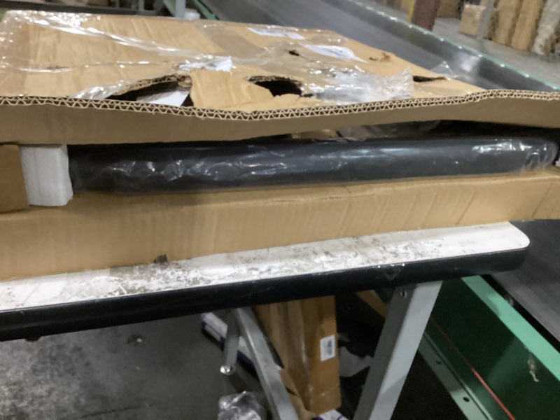 Condition photo showing As Is for Leinuosen Large Handle Bar for Walking Treadmill Pad Only with Phone Holder and Cup Holder Adjustable Handrail Height from 30.7 to 39.37 Inch Comfortable Grip Stainless Steel Frame Overbold Stable